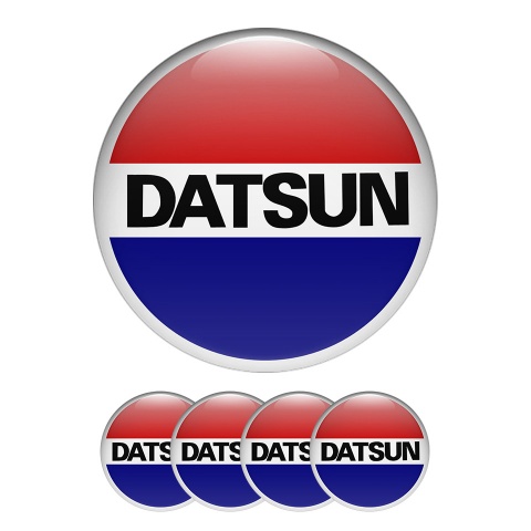 Datsun Domed Stickers Wheel Center Cap Sports Series