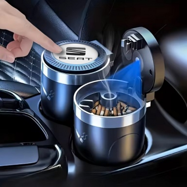 Seat Car Ashtray for Cigarette LED Light