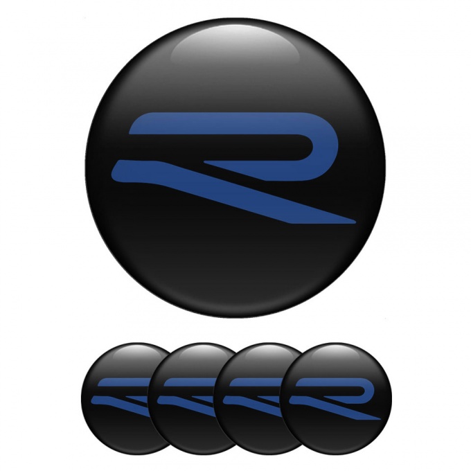 VW R Line Logo Lapiz Blue Black Base