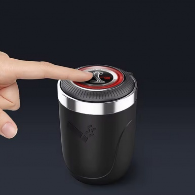 Ford Shelby GT 500 Ashtray Logo Container for Cigarette LED High-Quality