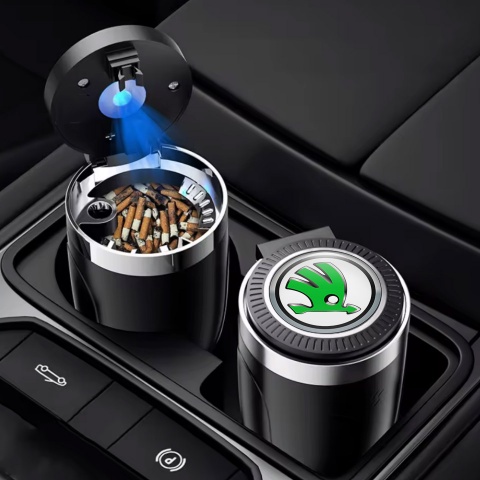 Skoda Ashtray Car Accessory High-Quality Logo 