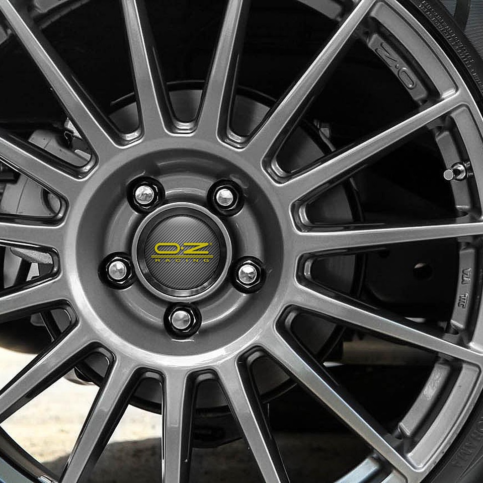 OZ Domed Stickers Wheel Center Cap Badge Carbon Vision | Wheel Emblems ...