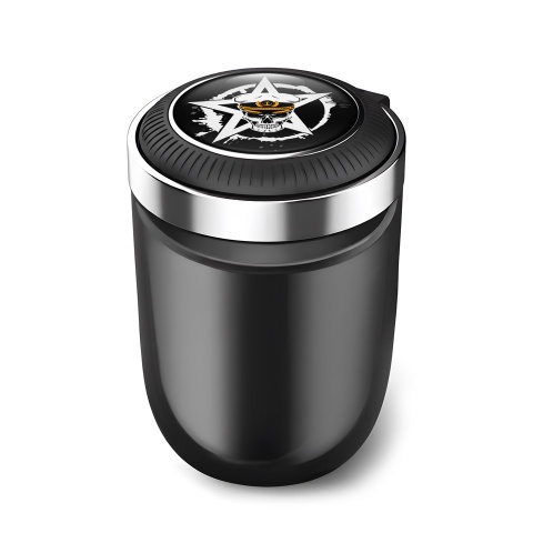 Skull Ashtray Car Accessory Star Logo Design 