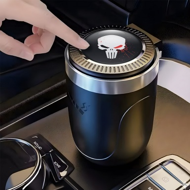 Skull Plastic Ashtray Car Accessory Logo Edition
