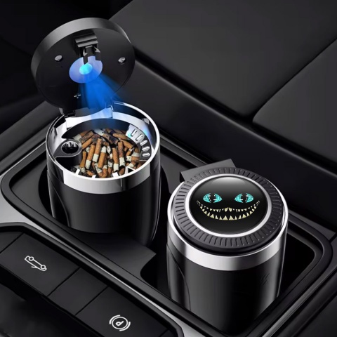Skull Automotive Ashtray Fun Logo Style 