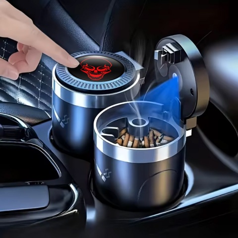 Skull Car Ashtray for Cigarette Luxury Style 