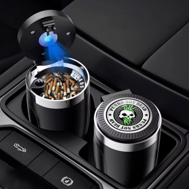 Skull Ashtray Car Accessory Punk Rock Edition 