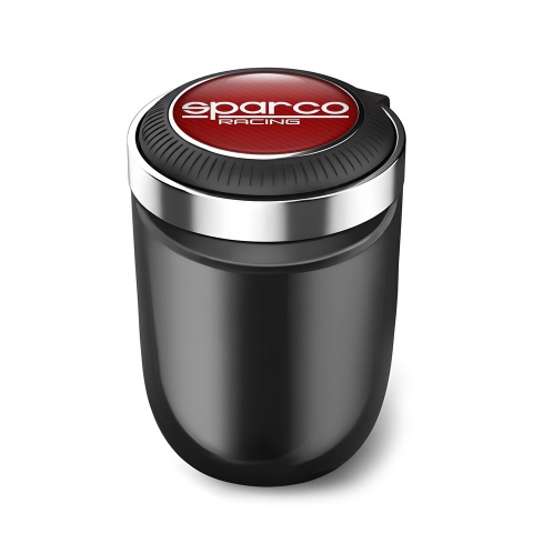 Sparco Ashtray Car Accessory Red Carbon Logo 