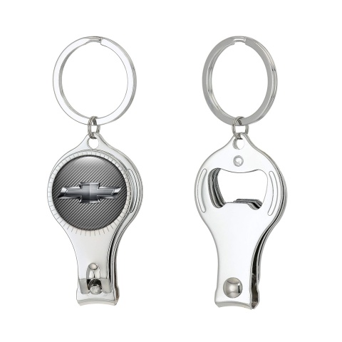 Chevrolet Key Fob Ring Fingernail Trimmer Light Carbon Chrome Tint Logo Design