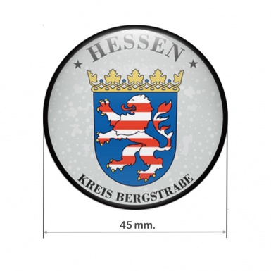 Aufkleber Kreis Bergstraße Hessen Fur Deutsches Nummernschild Plakette