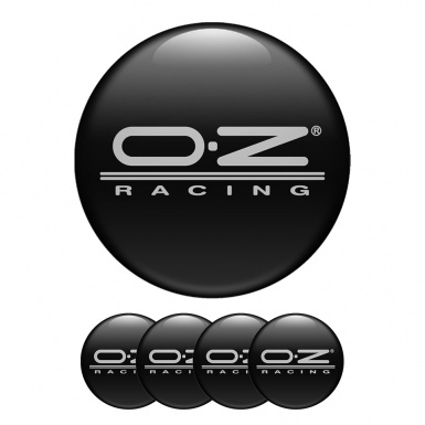 OZ Silicone Stickers Center Hub Racing Black