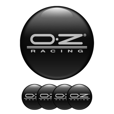 OZ Silicone Stickers Center Hub Racing Black