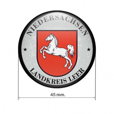 Aufkleber Landkreis Leer Niedersachsen Fur Deutsches Nummernschild Plakette