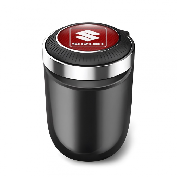 Suzuki Ashtray Car Accessory Red Carbon Logo Type 
