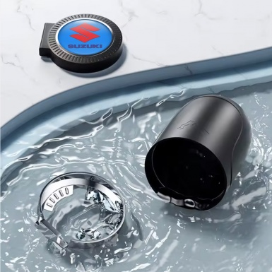 Suzuki Ashtray Logo Container for Cigarette LED Blue Edition 