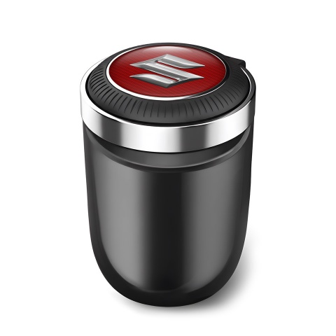 Suzuki Automotive Ashtray Red Carbon with Silvver Logo Design 