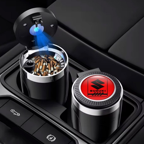 Suzuki Automotive Ashtray New Style Red Print Logo 