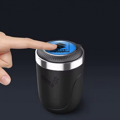 Suzuki Trash Can Ashtray Blue Print New Style Logo 