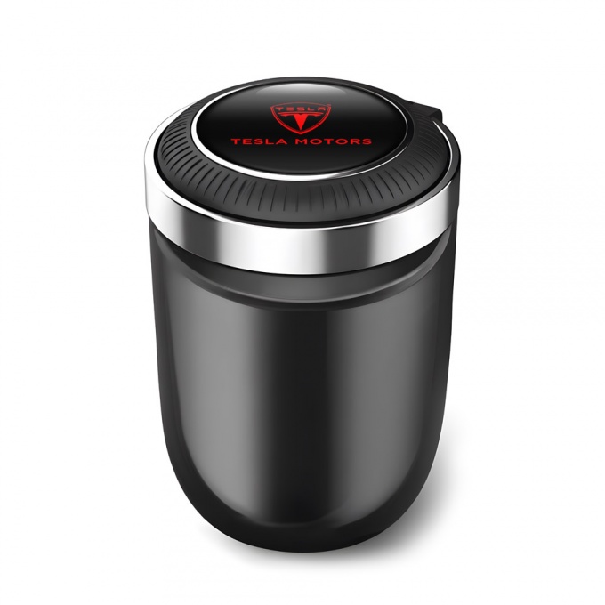 Tesla Ashtray Logo Container for Cigarette LED