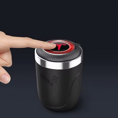 Tesla Car Ashtray for Cigarette Red Design Logo 