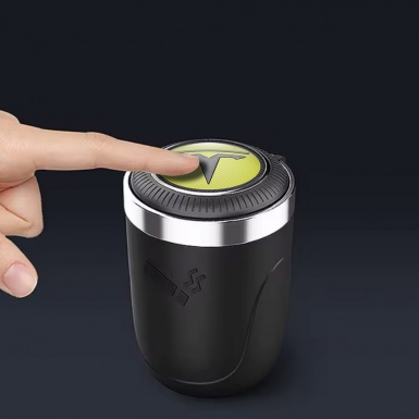 Tesla Ashtray Logo Container for Cigarette LED Logo Edition