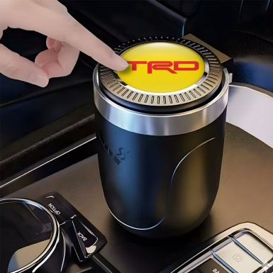 Toyota TRD Car Ashtray for Cigarette Yellow Red Logo Design 