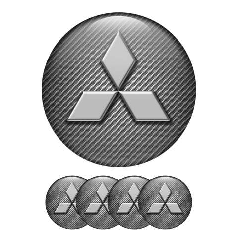 Mitsubishi Domed Stickers Wheel Center Cap 3D Logo