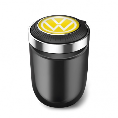 VW Trash Can Ashtray Yellow Design 