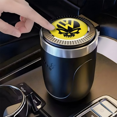 VW Ashtray Car Accessory Skull Logo Edition 