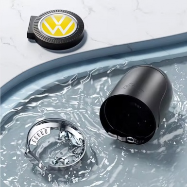 VW Ashtray Logo Container for Cigarette LED Yellow Motive 