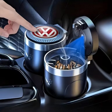 VW Branded Ashtray Car Accessory Portable