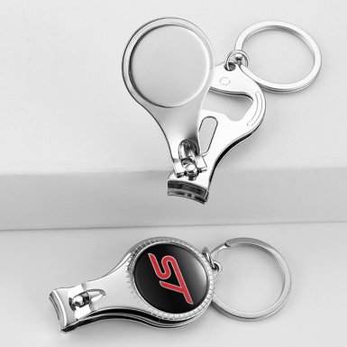Ford ST Keychain Fingernail Clipper Classic Black Red Letters Edition