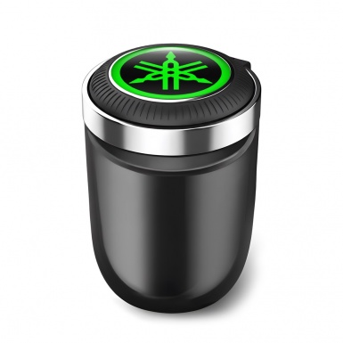Yamaha Ashtray Logo Container for Cigarette LED Green Design 