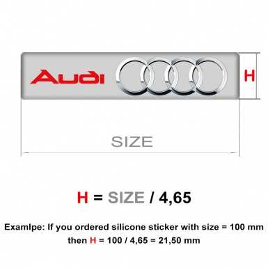 Audi Emblem Silicone High End Edition 