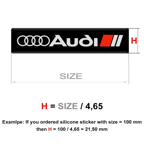 Audi Logo Emblem Racing Edition High-Quality Model 
