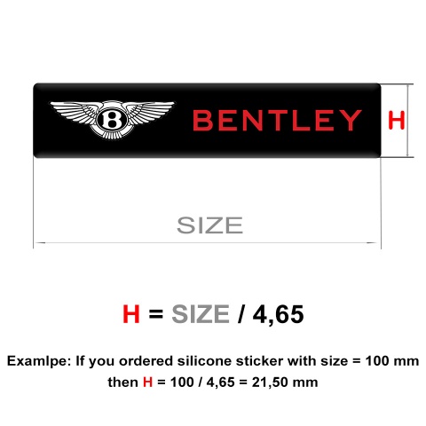 Bentley Emblem Silicone Premium Quality Design 