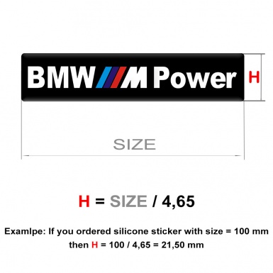 BMW Silicone Emblem M Power Edition 