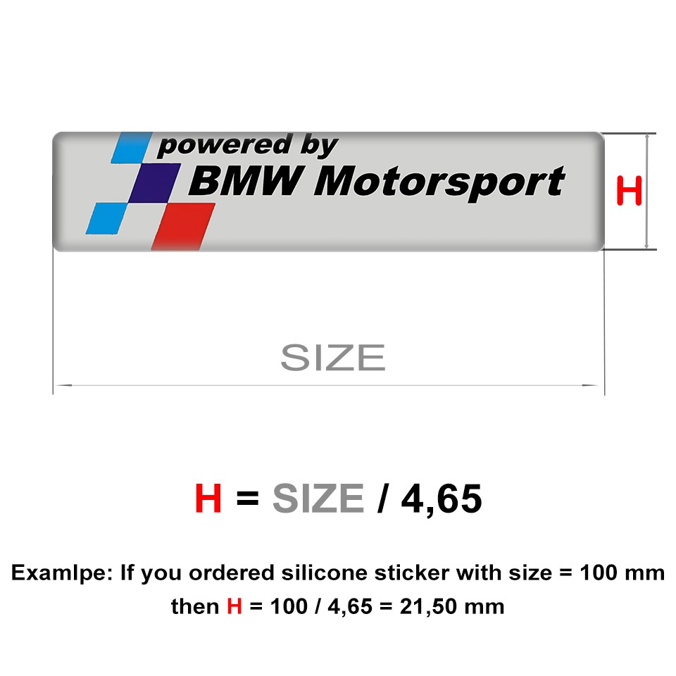 BMW Silicone Sticker Premium Quality Edition | Domed Emblems | Stickers ...