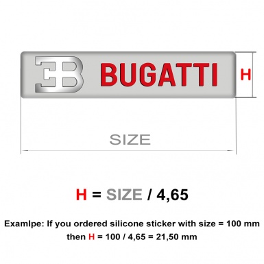 Bugatti Logo Emblem Racing Edition Style 