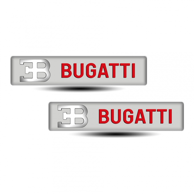 Bugatti Logo Emblem Racing Edition Style 