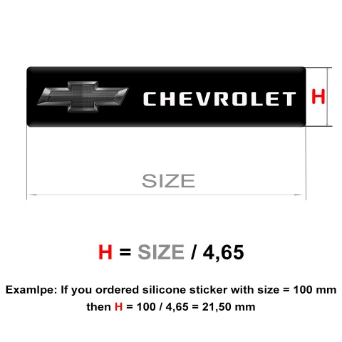 Chevrolet Emblem Silicone Premium Quality Logo Design 