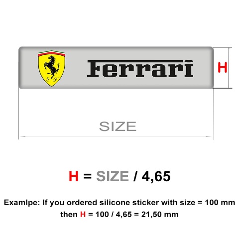 Ferrari Silicone Emblem Band Logo Design 