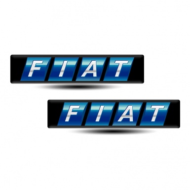 Fiat Logo Emblem Blue Motive Design 