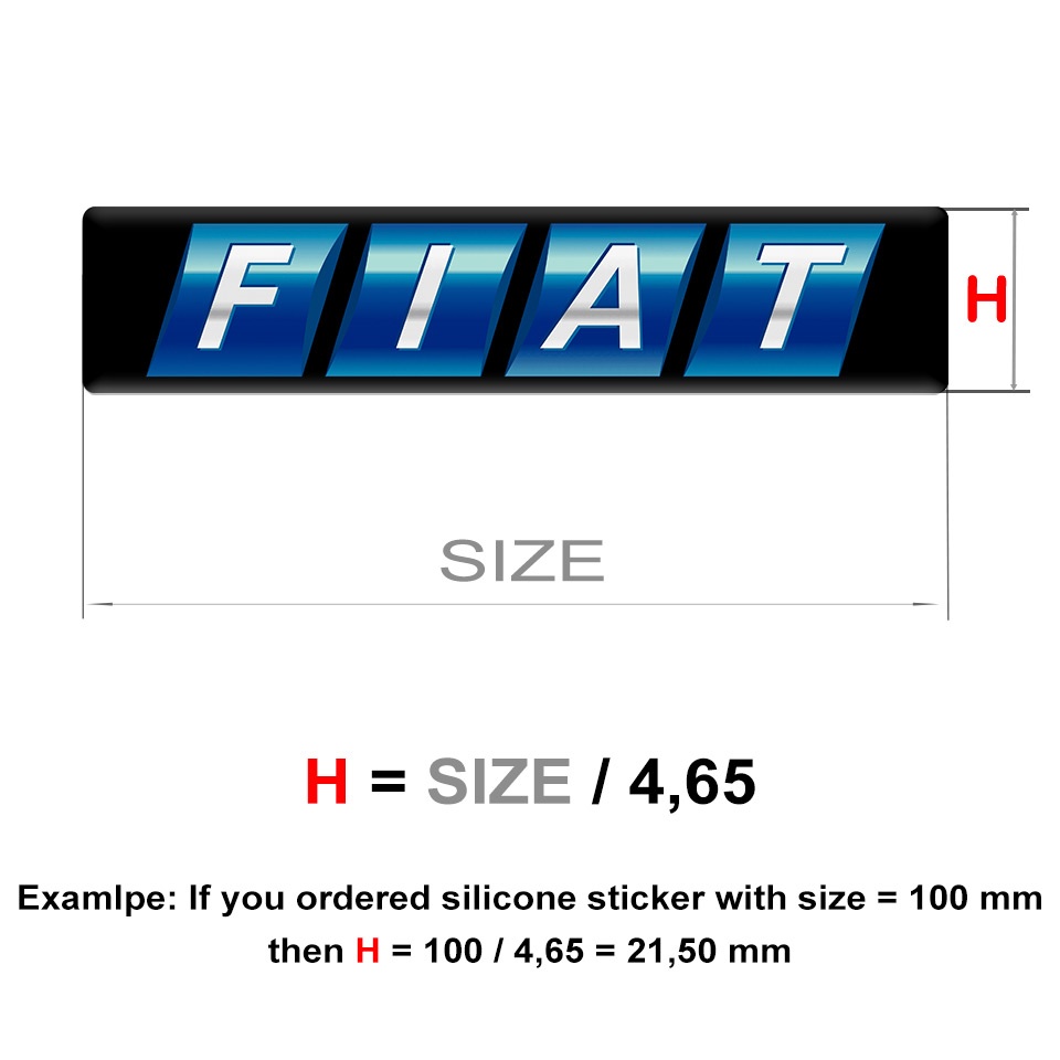 Fiat Logo Emblem Blue Motive Design | Domed Emblems | Stickers | X-Sticker