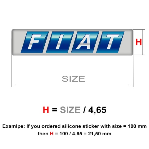 Fiat Silicone Emblem Stylish Racing Edition 