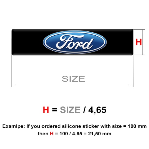 Ford Logo Emblem Racing Edition with Classic design 