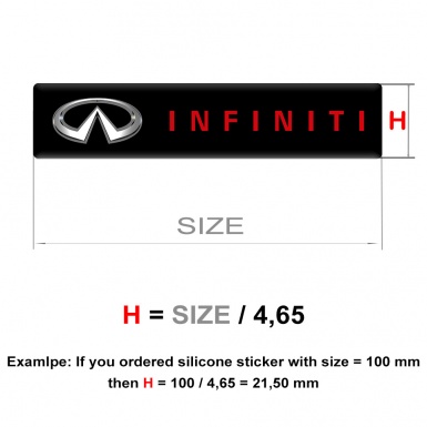 Infiniti Emblem Silicone Limited Edition Style 
