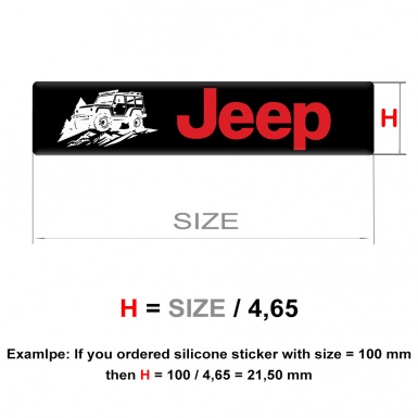 Jeep Emblem Silicone Premium Quality tape 