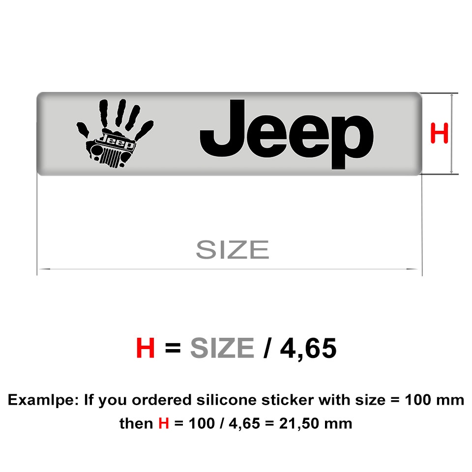 Jeep Silicone Sticker Racing Edition Style | Domed Emblems | Stickers ...