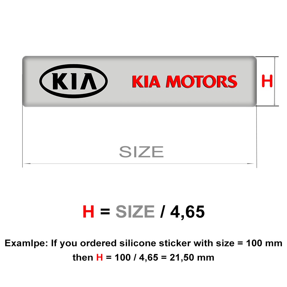 Kia Silicone Emblem Limited Edition Model | Domed Emblems | Stickers ...